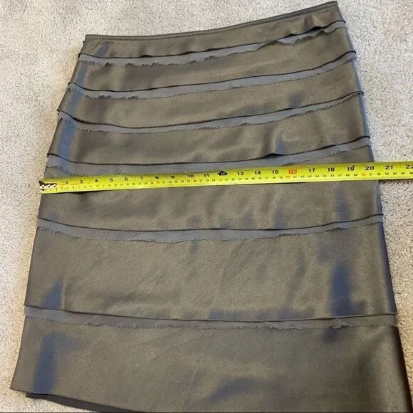 STRENESSE Gabriel Strehle Gray Layered Silk Skirt - Picture 7 of 7